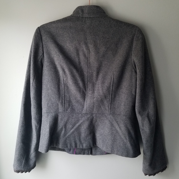 Gap Gray Wool Blend Winter Jacket Women's Size 8 - Picture 7 of 7